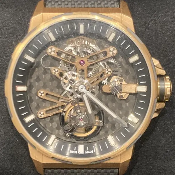アンジェラス　GOLD & CARBON FLYING TOURBILLON　0TCDB.B01A loading=