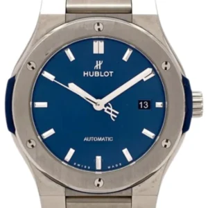ウブロ クラシック・フュージョン チタニウム ブルー ブレスレット 42mm 548.NX.7170.NX