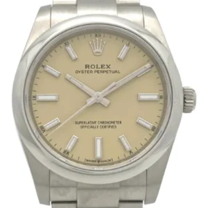 ロレックス オイスターパーペチュアル 36 124200 ベージュ文字盤